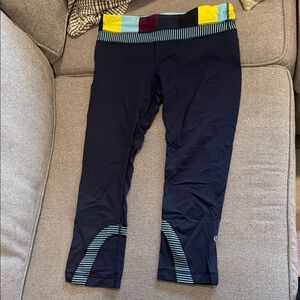 lululemon athletica Kids Leggings with Navy and Colorful Accents